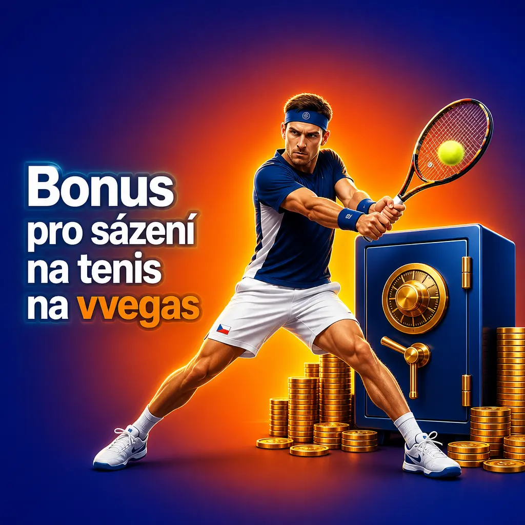 Uvítací bonus 100 % až 5 000 Kč na vvegas pro sázení na tenis a další sporty po prvním vkladu