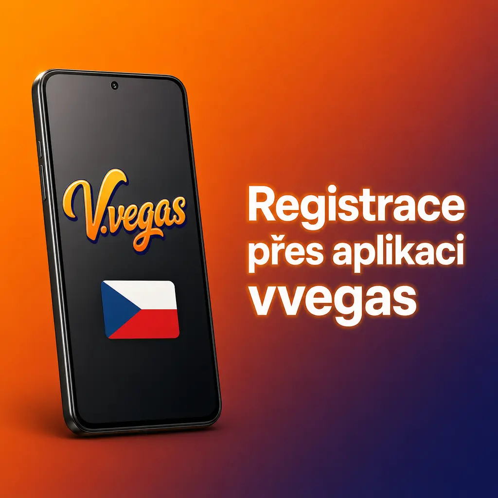 Registrace v aplikaci vvegas – rychlé vyplnění osobních údajů a potvrzení věku nad 18 let během 3 minut.