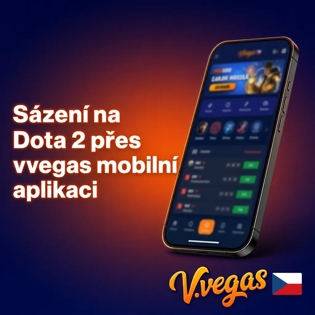 Sázení na Dota 2 v mobilní aplikaci vvegas pro Android a iOS s rychlým vkladem a výběrem zápasů
