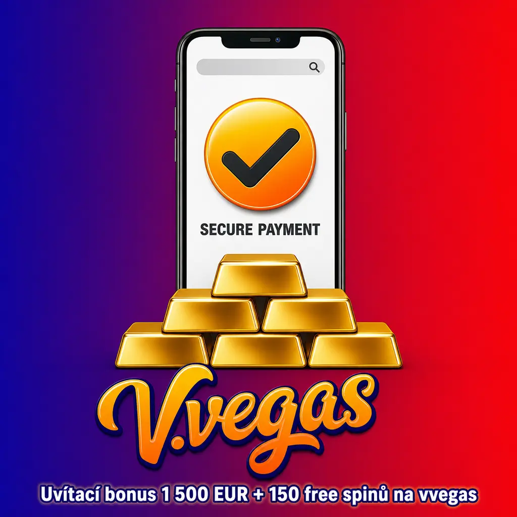 Uvítací bonus 1 500 EUR + 150 free spinů na vvegas za první vklad s minimálním vkladem 500 Kč