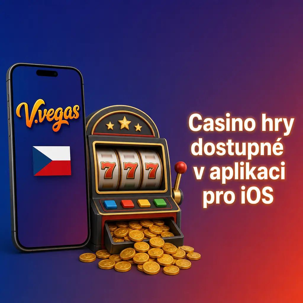 Casino hry v iOS aplikaci vvegas – automaty, stolní hry a živé casino od Pragmatic Play, Evolution a NetEnt.