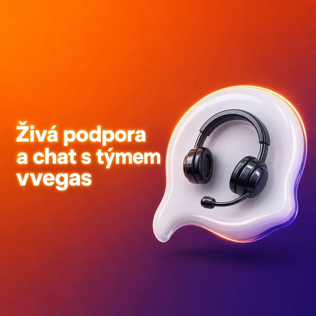 Živý chat podpory vvegas pro rychlé řešení dotazů k bonusům, platbám a ověření účtu